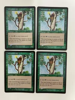 MTG 4X FOIL ONSLAUGHT WIREWOOD ELF NM MAGIC THE GATHERING GREEN CREATURE CARD - Image 5