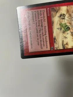 MTG MISPRINT MISCUT ERROR FOIL JUDGMENT SWIRLING SANDSTROM SLIGHT CRIMPED CARD - Image 3