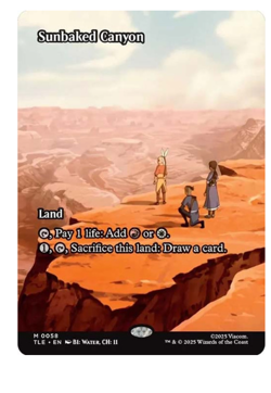 Sunbaked Canyon - Borderless Avatar MTG - Image 1