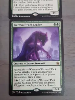 X2 Werewolf Pack Leader - Adventures in the Forgotten Realms [AFR] Rare - MTG - Image 2