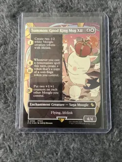 Summon: Good King Mog XII (Borderless) Commander: Final Fantasy Foil NM MTG - Image 1