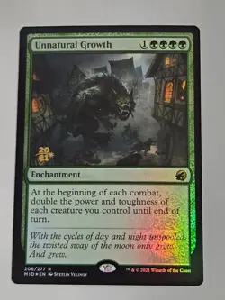 Unnatural Growth - Innistrad: Midnight Hunt Prerelease Foil - Image 1