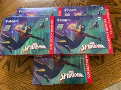 Magic The Gathering Marvel’s Spider-Man Collector Booster Omega Sealed 5 Boxes - Image 1