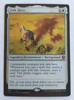 MTG FOLK HERO FOIL 650 CLB MAGIC THE GATHERING NM/MINT BP - Image 1