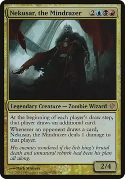 Nekusar, the Mindrazer (Oversized) [Commander 2013 Oversized] Lightly Played Fo - Image 1
