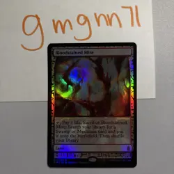 MTG Foil Bloodstained Mire Zendikar Expeditions 3 Of 3 - Image 1