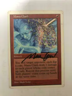 MTG 5TH EDITION MANA CLASH EX SIGNED BY ARTIST MARK TEDIN MAGIC THE GATHERING - Image 5