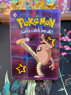 Hitmonlee #106 - Vintage Vending Machine Prism Sticker 2000 - Pokemon Card - Image 1