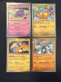 Pokemon TCG Sam's Club 151 4 Mini Tin Promos NM Sleeved And Top Loaded Cosmos - Image 1
