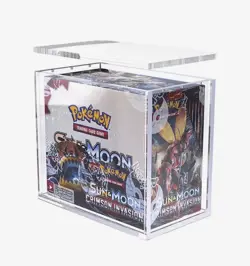 Casemon UV Pro-Safe Acrylic Display Hard Case Pokemon Booster Box Magnetic Lid - Image 1