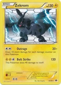 Pokemon - Zekrom - 50/99 - Rare - Next Destinies - NM/M - Image 1