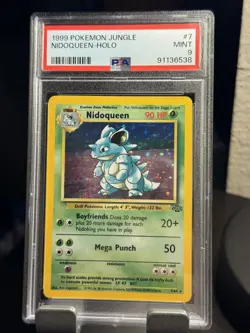 1999 POKEMON JUNGLE #7 NIDOQUEEN-HOLO PSA 9 - Image 1