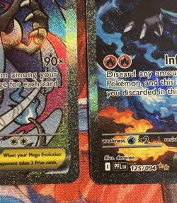 TCG Mega Charizard X EX SIR 125 + UPC Promo Phantasmal Flames Pokemon NearMint - Image 5