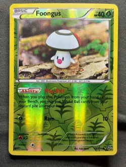 Foongus 12/114 Reverse Holo XY Steam Siege Pokemon NM - Image 1