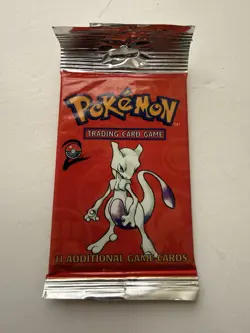 Pokemon Base Set 2 Booster Pack Lot (3) - Sealed - Mewtwo, Gyarados, Pidgeotto - Image 3