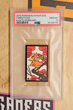 2013 POKEMON HANAFUDA KANTO FEBRUARY FARFETCH'D PSA 10 - Image 1