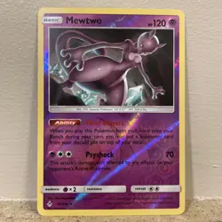 Mewtwo 75/214 Sm-Unbroken Bonds Pokemon TCG Reverse Holo 2019 NM - Image 1
