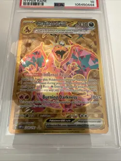 2023 POKEMON OBF EN-OBSIDIAN FLAMES HYPER RARE #228 CHARIZARD EX PSA 10 - Image 2