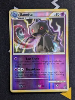 Banette - 14/102 - Rare - Reverse Holo LP Pokemon HGSS Triumphant - Image 1