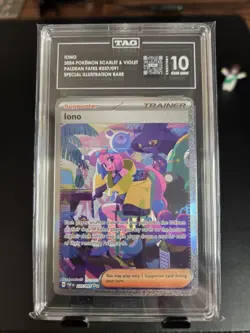 2024 Pokemon Scarlet & Violet Paldean Fates Special Illustration Rare Iono #237 - Image 1
