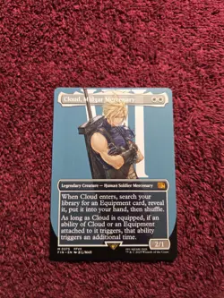 MTG Cloud, Midgar Mercenary 0375 Borderless Final Fantasy Non Foil - Image 1