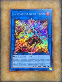 Yugioh Salamangreat Raging Phoenix RA04-EN083 Secret Rare 1st Ed NM - Image 1