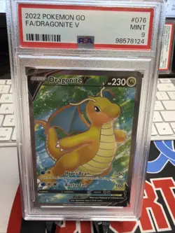 Dragonite V 076/078 Rare Full Art Holo Pokemon Card PSA9 Never Played Collection - Image 1