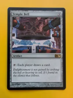 Temple Bell. M11 Rare Artifact MTG Card. - Image 1