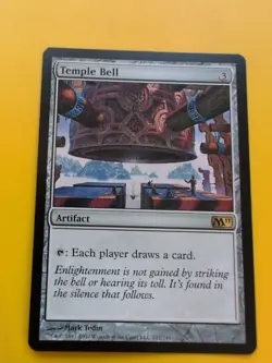 Temple Bell. M11 Rare Artifact MTG Card. - Image 2
