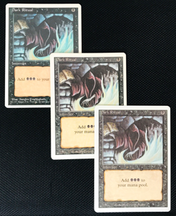 Dark Ritual Mtg x3 Card Lot Magic The Gathering Vintage Vtg Read Desc. 🔥📈 - Image 1