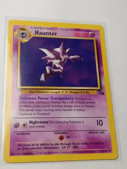 1999 Pokemon Haunter Base Set 29/102 Uncommon Card NM+ (1009) - Image 1
