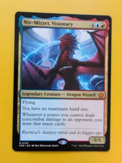 Niv-Mizzet, Visionary. Dragon Wizard. Mythic FDN MTG Card. - Image 2