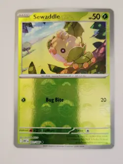 Sewaddle Master Ball and Pokeball Pattern Cards 001/086 Sv: White Flare Holo NM - Image 4
