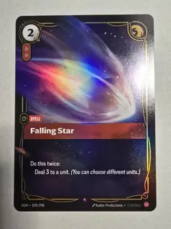 Riftbound Falling Star Card Origins OGN 029/298 League Of Legends English - Image 1