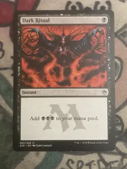 MTG Dark Ritual Masters 25 082/249 Regular Common Magic The Gathering - Image 1