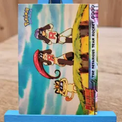 Topps Pokemon Mewtwo Strikes Back The Nefarious Team Rocket No.12 Black Card - Image 2