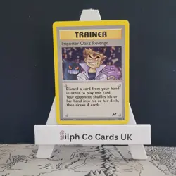 Imposter Oaks Revenge 76/82 Team Rocket Set Pokemon Trainer Card WOTC - Image 1