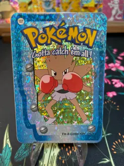 ??Hitmonchan #107 - Vintage Vending Machine Prism Sticker 2000 - Pokemon Card?? - Image 1