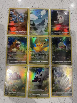 Galarian Gallery 9 Card Set - Pikachu GG30 GG26-GG34 Pokemon TCG Crown Zenith NM - Image 1