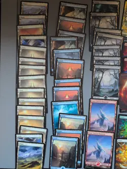 MTG 128 Full Art Basic Lands Lot Of Cards mixed Sets Only lot.Many Mountians - Image 2