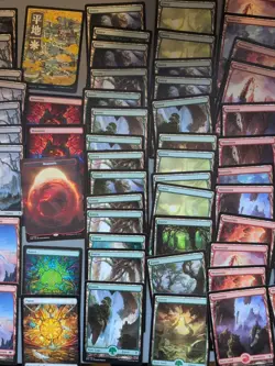 MTG 128 Full Art Basic Lands Lot Of Cards mixed Sets Only lot.Many Mountians - Image 4
