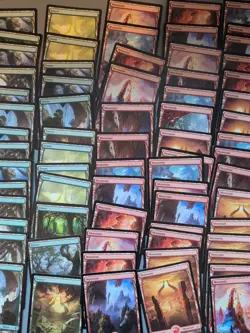 MTG 128 Full Art Basic Lands Lot Of Cards mixed Sets Only lot.Many Mountians - Image 5