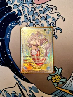 One Piece Card Shirahoshi SR SP OP11 Parallel Fist of Divine Speed English TCG - Image 1