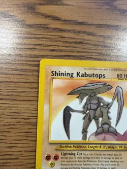 Pokemon TCG Shining Kabutops Holo Card Neo Destiny 108/105 Unlimited Secret Rare - Image 3