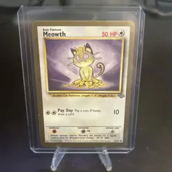 Gold Border Meowth Jungle Set 56/64 Promo Pokemon Card - Image 1