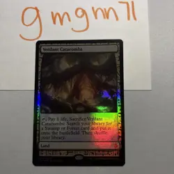 MTG Foil Verdant Catacombs Zendikar Expeditions - Image 1