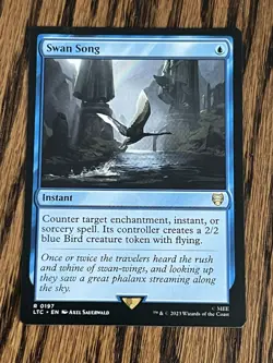 MTG - Swan Song Non Foil Rare LOTR Commander NM Near mint Magic The gathering - Image 1