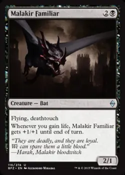 x1 Malakir Familiar - Battle for Zendikar - NM - MTG - Image 1
