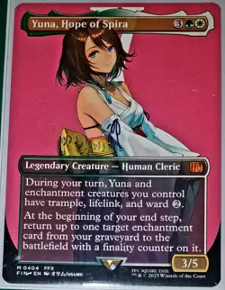 MTG Yuna, Hope of Spira 0404 NM Reg Borderless Pack Fresh Magic The Gathering - Image 1