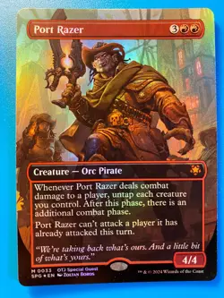 MTG 1x FOIL BORDERLESS Port Razer 33 Special Guests Magic the Gathering x1 NM - Image 1